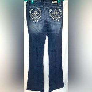 Cello Boot Cut Bejeweled Jeans